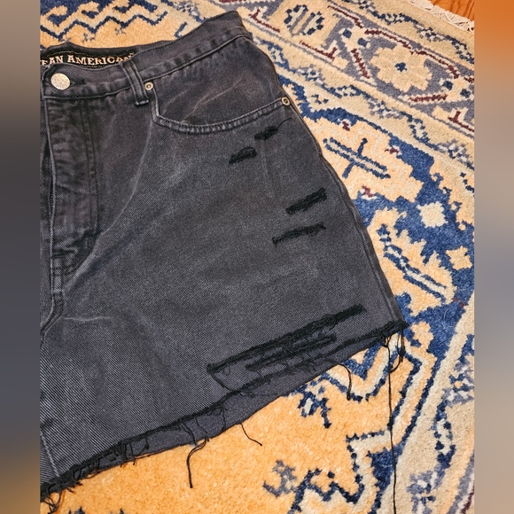 Cut-Off HOBO Black Denim Shorts - Picture 3 of 6